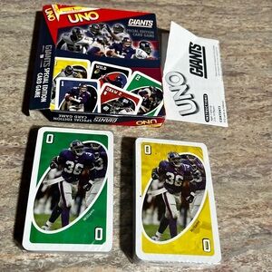 NIB UNO NFL NY Giants Exclusive Special Edition Custom Card Game from 2005 Roste